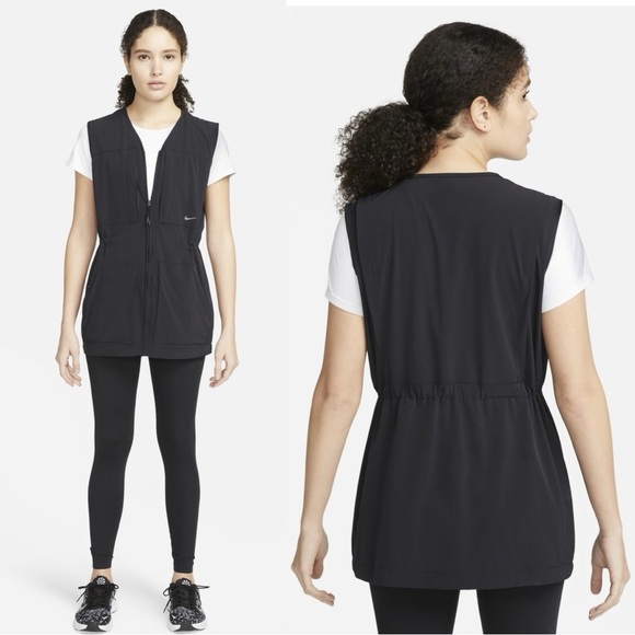Nike Jackets & Blazers - Nike Black Golf Zip-Up Vest Jacket